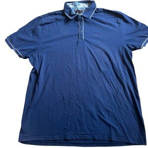 Ted Baker London Mens  Golf Performance Short Sleeve Polo Navy size 6 XXL